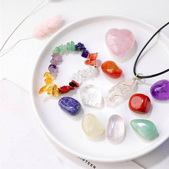 

1 комплект, набор искусственных кристаллов, духовные искусственные драгоценные камни, камни чакры, лечебный искусственный кристалл для положительной энергии