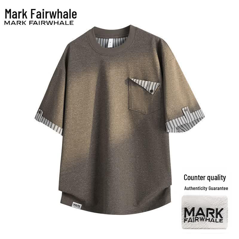 MARK FAIRWHALE Men's Summer Casual Short Sleeve T-Shirt