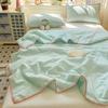 Sleeping grid wrinkled yarn double-layer yarn summer cool quilt