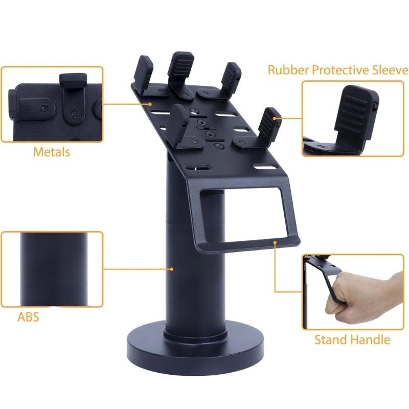 POS Machine Display Brackets Stand Retail Shop Adjustable Card Terminal Stand With Concealed Cable Channel