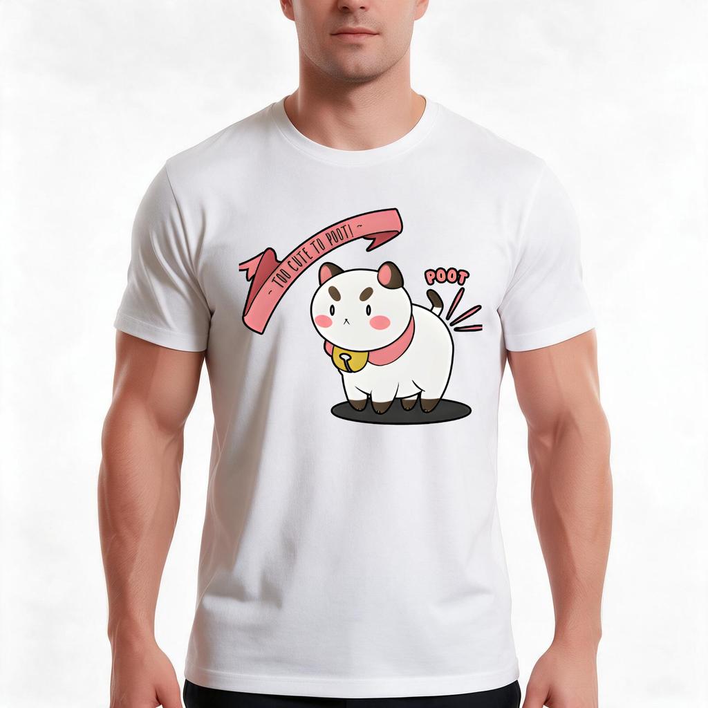 Cute Poot Tshirt Summer Casual Cotton Tee Oversized Streetwear Tops Vintage Graphic Print Loose Fit Short Sleeve