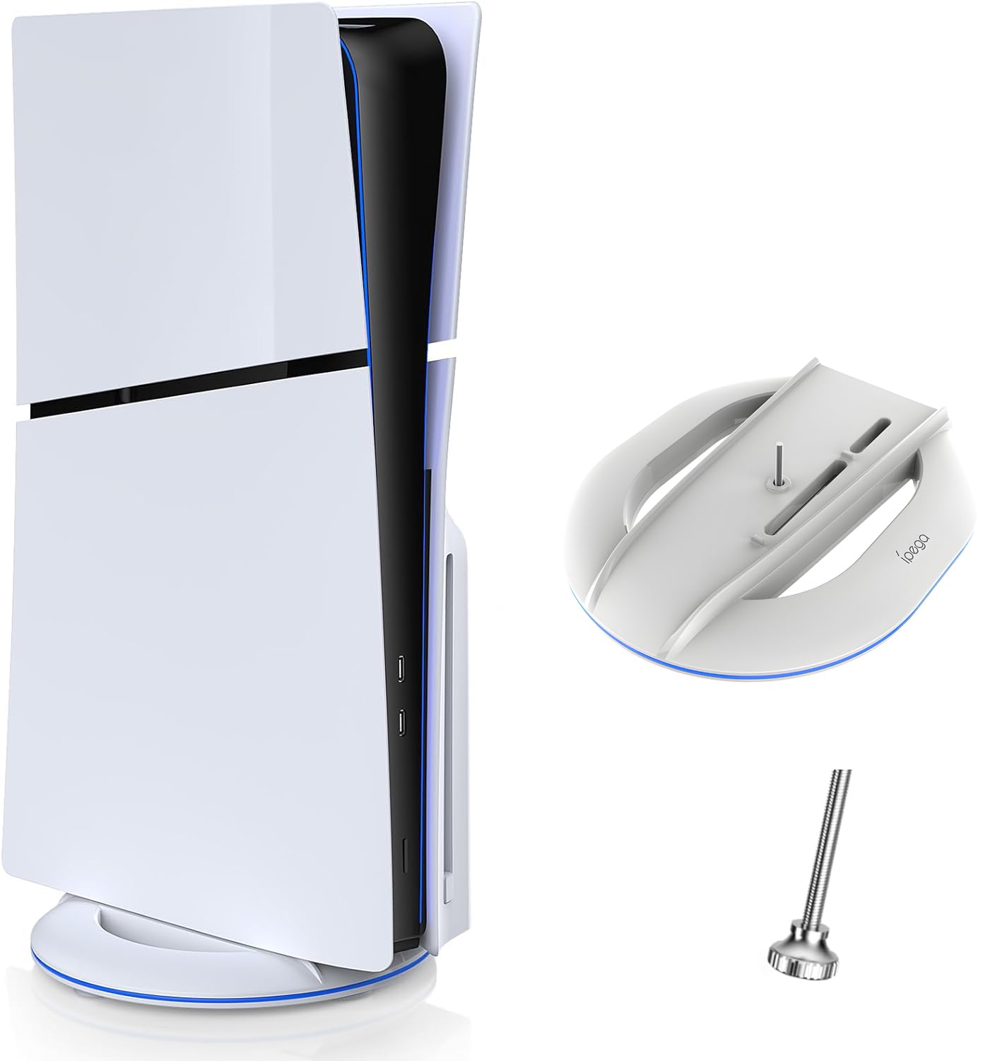 

PS5 Pro ps5 slim vertical easy high improved heat ps5 new stand with charging ps5 ps5 compatible with both regular and digital versions of PS5 stand,