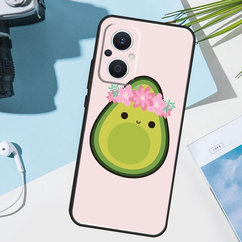 Cute Avocado Fruits Cover For OPPO Reno 14F 13F 12F 11F 8T 7 8 Lite 10 11 12 13 14 OPPO Find X9 X8 X5 X6 Pro Case