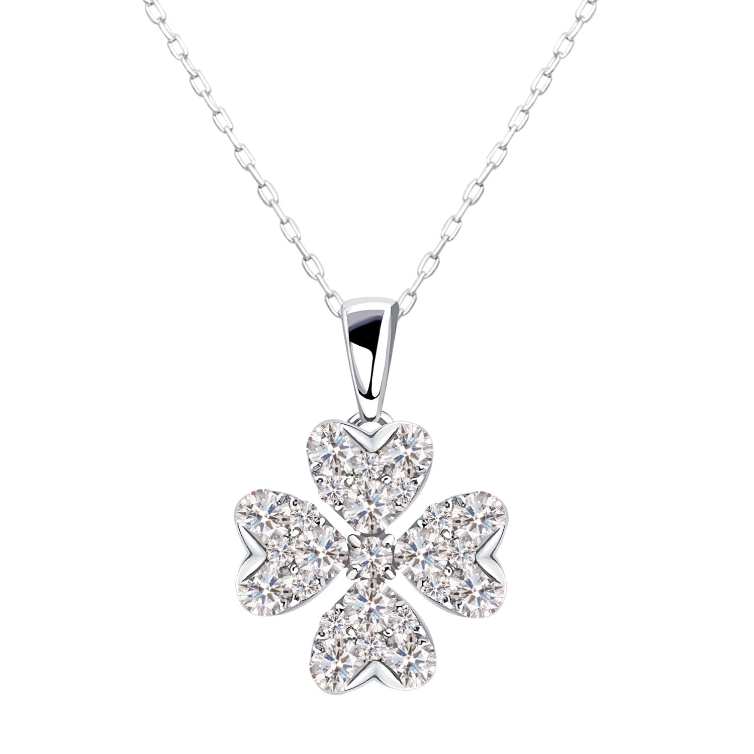 

Clover Diamond Necklace PT900 Platinum [Lara Christie] 0.3ct lp37-0016-pt