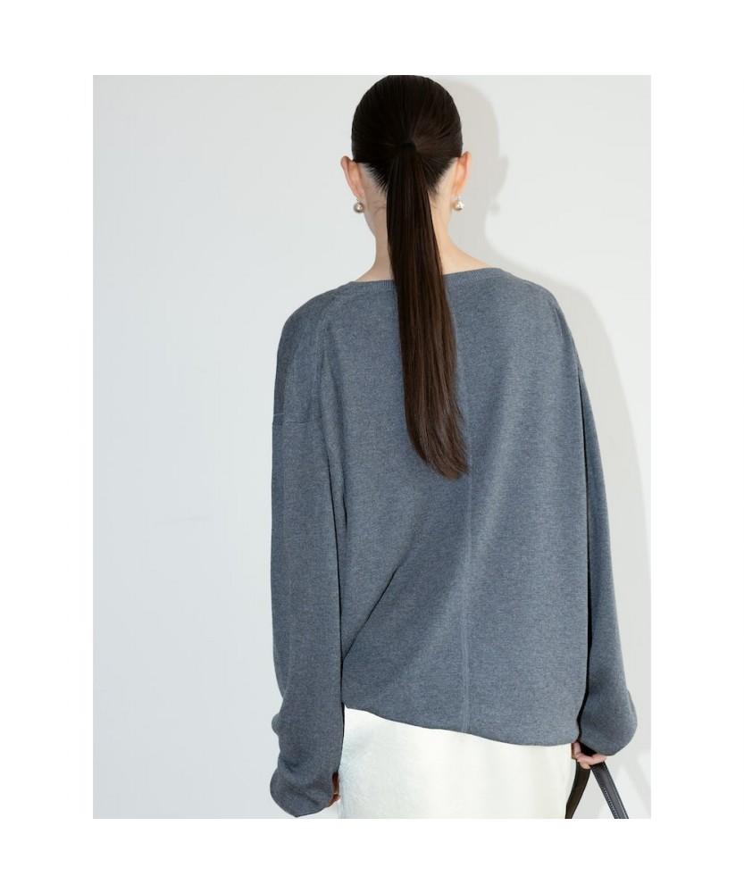 THE APERTURE [Unisex] Cash Round Knit Top Gray (Ta6751U023)