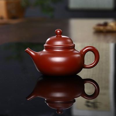 260ML Czajnik Yixing z Fioletowej Glinki Ręcznie Robiony Czajnik do Herbaty Czysty Surowy Minerał Ręcznie Robiony Tradycyjny Czajnik Dahongpao Naczynia do Herbaty Wysokiej Jakości Czajnik z Filtrem