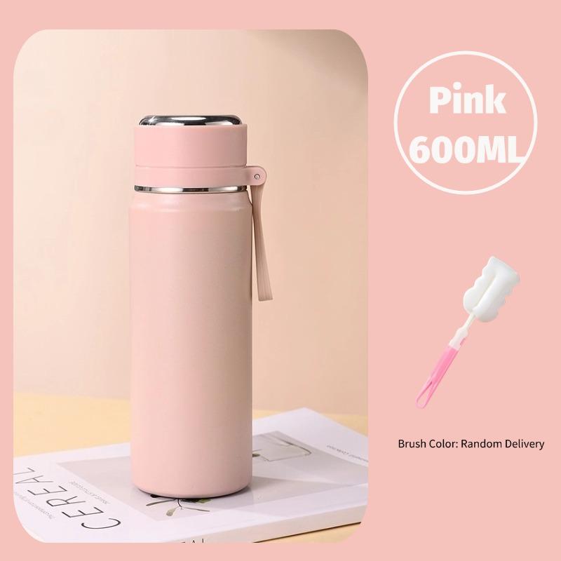 600ML Stainless Steel Thermal Water Bottle Keep Cold and Hot Thermo Cafe Coffee Mug Leakproof Travel Thermos Bottle for Tea