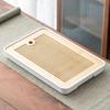 Portable Bamboo Tea Tray with Water Storage