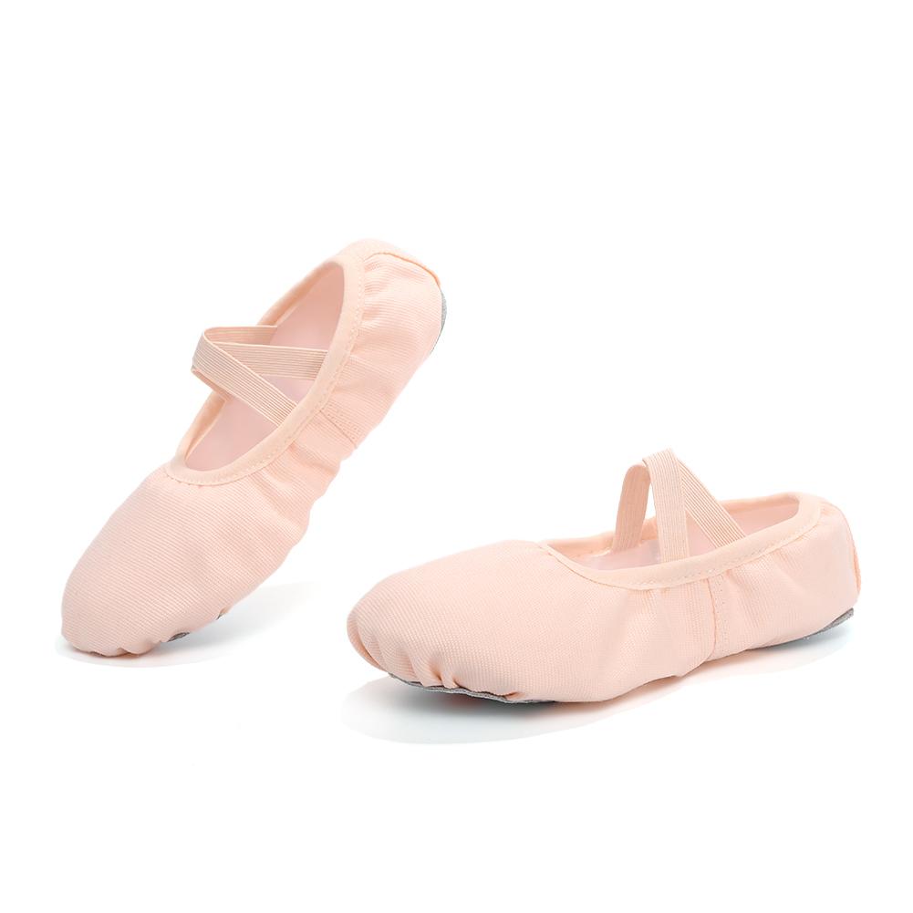 Women/Girls' Ballet Shoes Canvas Flat Split Soft Sole Dance Slippers Adult Gymnastics Belly Yoga Ballerina Training Shoes