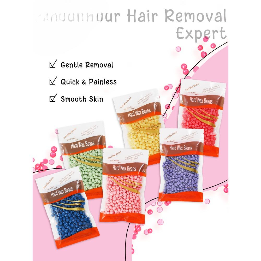100g/3.52oz Hot Wax Hair Removal Depilatory Waxing Wax Beans for Wax Heater Painless for all Hairs Removal Beans