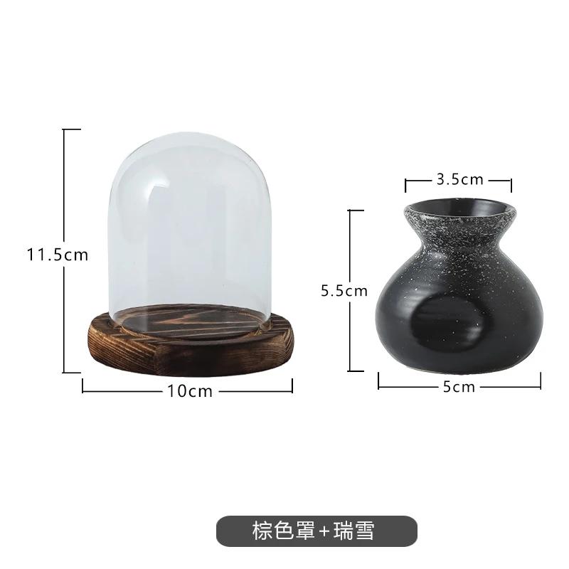 Chinese Ceramic Toothpick Jar Retro Toothpick Tube with Cover Creative Floss Cotton Swab Box Storage Box Set Home Decoration
