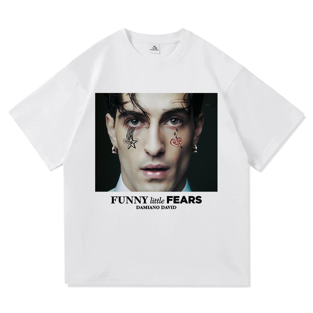 

Damiano David Funny Little Fears T Shirt Women Harajuku Aesthetic Next Summer Tshirt High Quality Vintage Tees Shirts 2026 Tops S