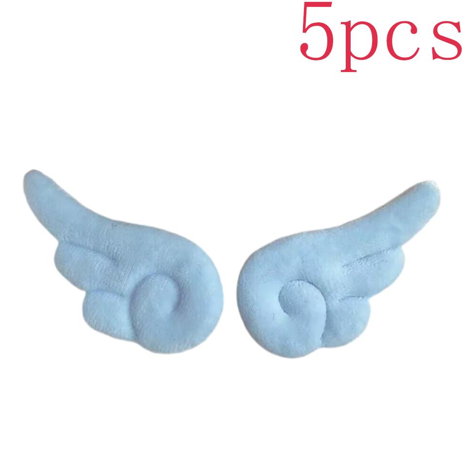 1-10 Pair Of Plush Angel Wings Brooch Bag Decoration Badge Y2K Style Gothic Lolita Plush Angel Wing Fluffy Brooch Decoration