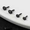 100pcs/lot Oval Round Plastic Eyes 4X5MM/5X7MM/3/5MM Needle Felting for Teddy Bears Dolls Animals Black Eyes Dolls Accessories
