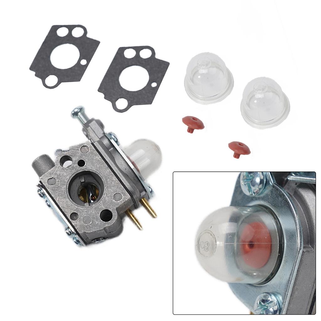 For Homelite HBL26BP HBC26SJS HBL26BV HBC26SB Trimmer Carburetor Kit with 2 Primers and 2 Gaskets Reliable Performance