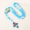 European Children's Rosary Angel Pendant with Cross