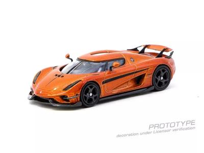 [Used] Mini Car 1/64 Koenigsegg Regera (orange Metallic X Black Stripe)
