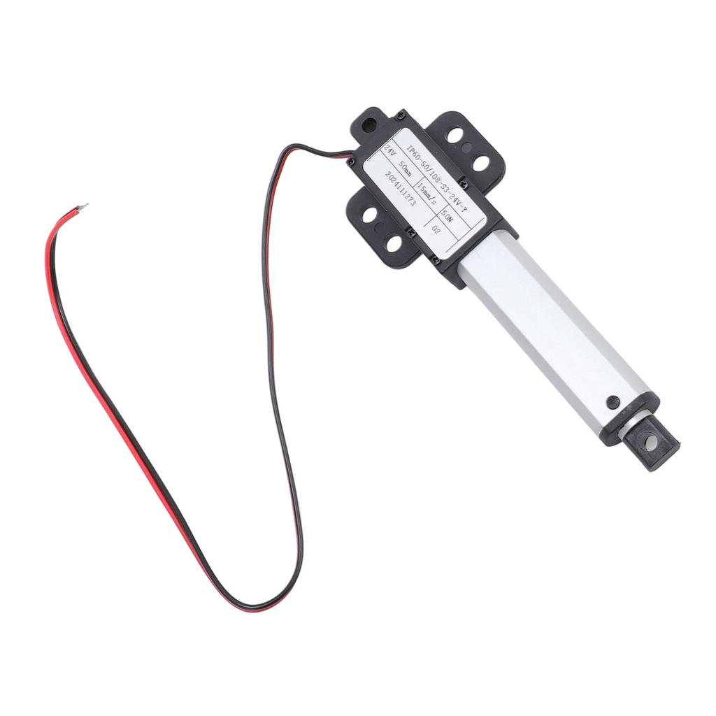 Mini elektrický lineárny aktuátor 50mm zdvih 50N ťah 15mms rýchlosť Malý lineárny pohybový aktuátor pre
