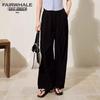 Mark Fairwhale Women's High-Waist Wide-Leg Casual Pants