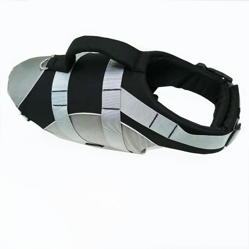 Reflective Dog Life Jacket Adjustable Breathable Pet Safety Vest Enhanced Buoyancy Oxford Cloth Swimming Clothes Beach
