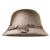 Middle-aged and Old Women's Autumn and Winter Basin Hat Thickened Warm Wool Bucket Hat Mother Hat Versatile Fashion Temperament Top Hat
