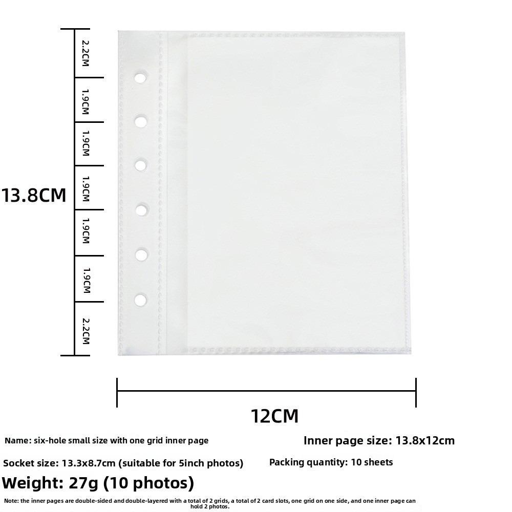 Durable A7 Photo Card Holder Plush Binder Stationery Supplies Kpop Idol Photo Cards Collect