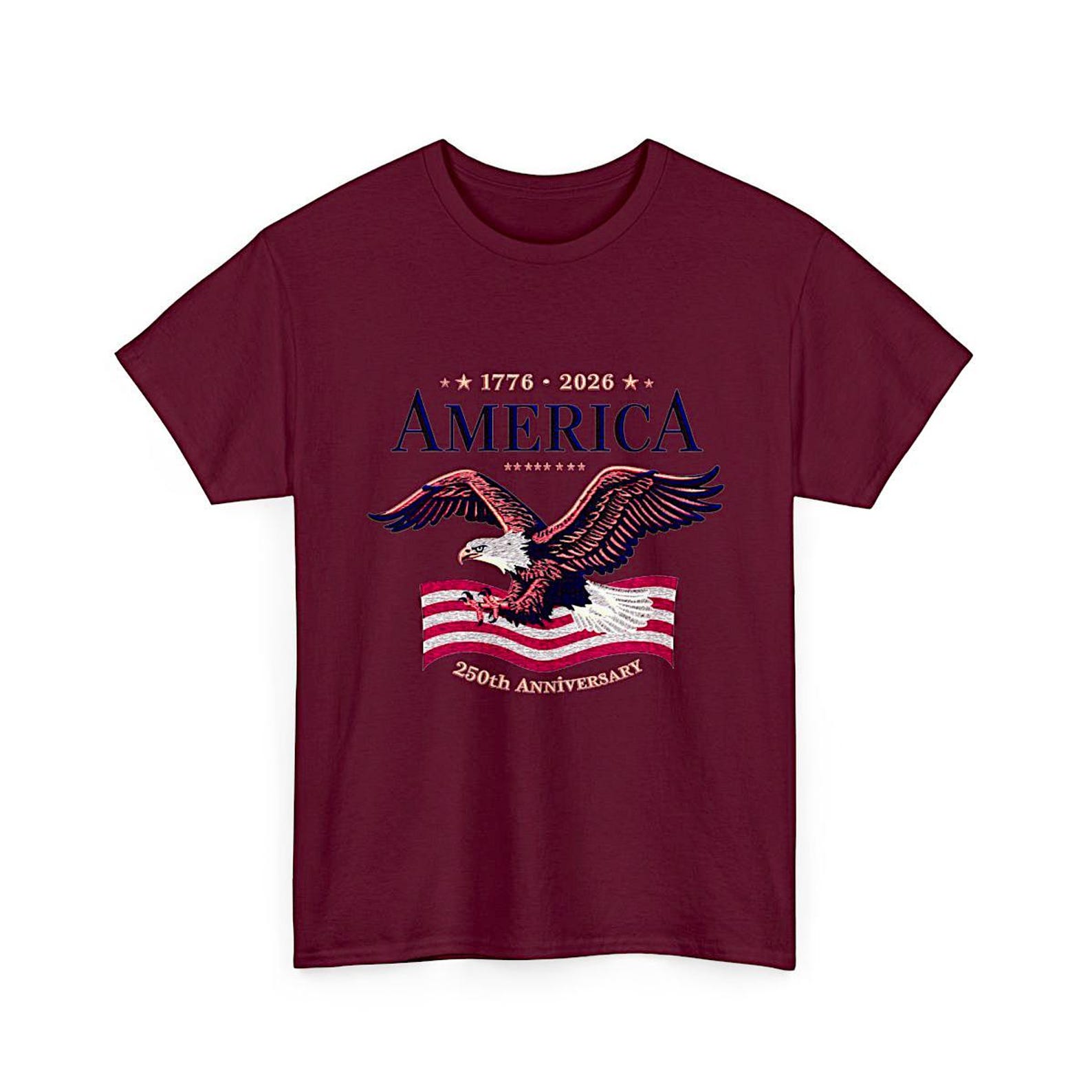 America Eagle Tee V2 | Patriotic Flag Graphic,1776 2020 S