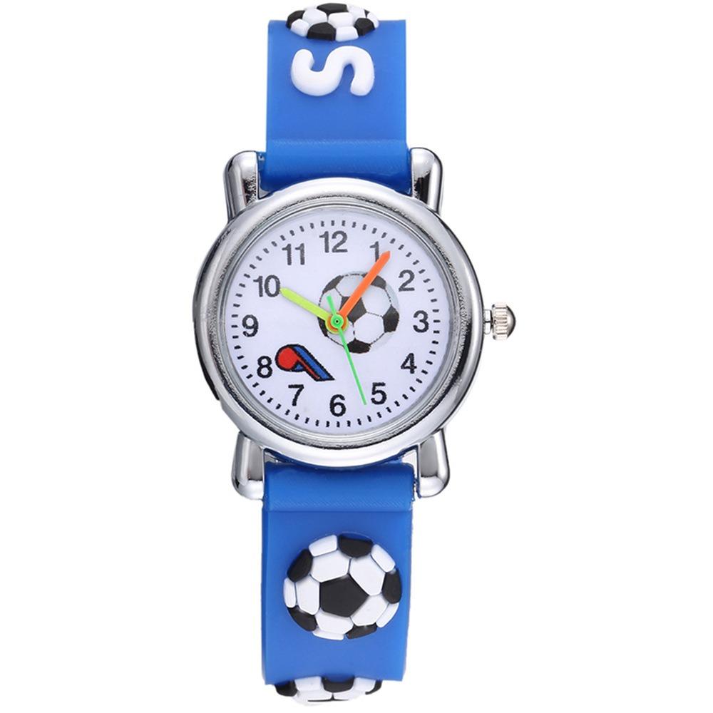 3D Fußball Fußball Quarzuhr Armbanduhr Kinder Sportuhr Für Jungen und Mädchen Kinder Schüler
