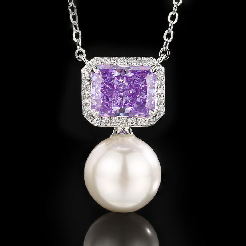 Jewelry Necklaces Pendants High Carbon Diamonds Pearls New Fashion Sense High-end Women's Sweaters Chains Batch Shipment