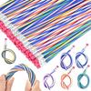 ANPUNAT 60 Pieces Soft Flexible Bendable Pencils Erasers School Stationery Birthday Party Prizes Interesting Supplies Term