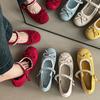 Gentle Bow Pearl Mary Jane Shoes Women's Spring New Temperament Elegant Single Shoes