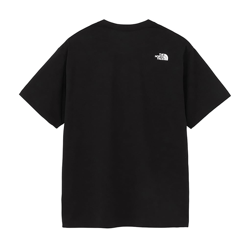 The North Face Short Sleeve Square Logo Pocket Size M T-Shirt, S/S Tee, Black,