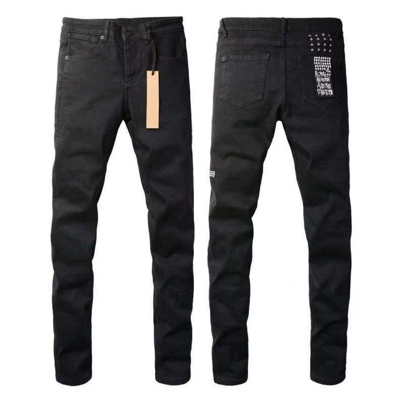Mens Straight Fit Distressed Patchwork Denim Jeans Vintage Streetwear Style High Waist Ripped Cotton