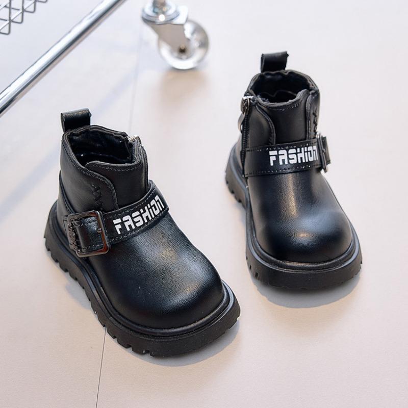 Unisex Kids Casual Mid Calf Martin Boots For Boys And Girls