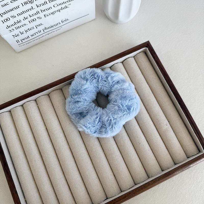 Herbst/Winter Plüsch Haargummis - Groß Süße Milchtee Farbe für Frauen