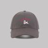 Embroidery puppy baseball cap women's spring new versatile sunshade big head circumference showing face small peaked cap male trend