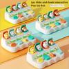 1 Stück Tier-Pop-Up-Spielzeug mit Peekaboo-Schaltern, Frühe pädagogische Lernaktivität für Kleinkinder Baby kognitives Training