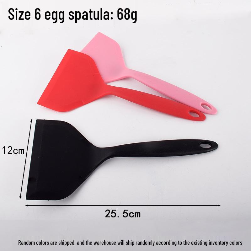 Силиконовая лопатка с антипригарным покрытием для готовки и блинов - Большая плоская кухонная утварь Random Color