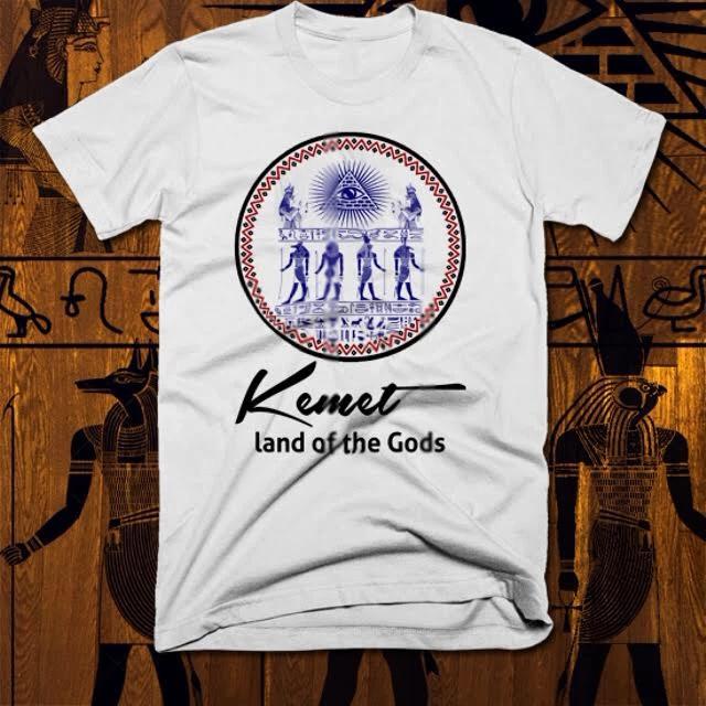Egyptian Kemetic T-Shirt Egypt Ankh Eye Of Horus Pharaoh MAAT Ramesses, Khufu 4XL