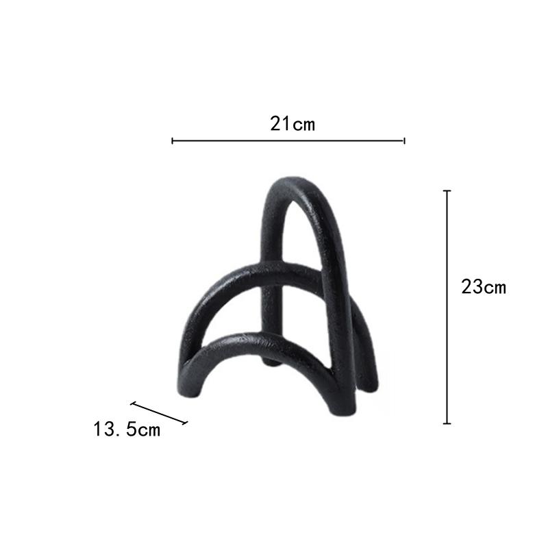 Creative Resin Crafts Geometry Arch Semicircle Three-dimensional Abstract Handicraft Decorative Figurines Home Decoration