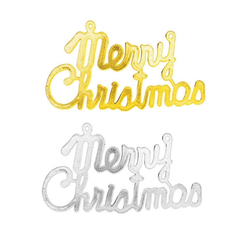 10pcs Decorative Christmas Letter Sign Pendant Hanging Merry Christmas Letter Ornament  Window