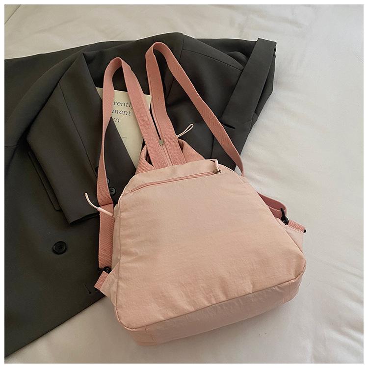 Schoolbag New Macaron Backpack Multifunctional Lightweight Dopamine Casual Fashion Commuter Versatile Portable Shoulder Bag