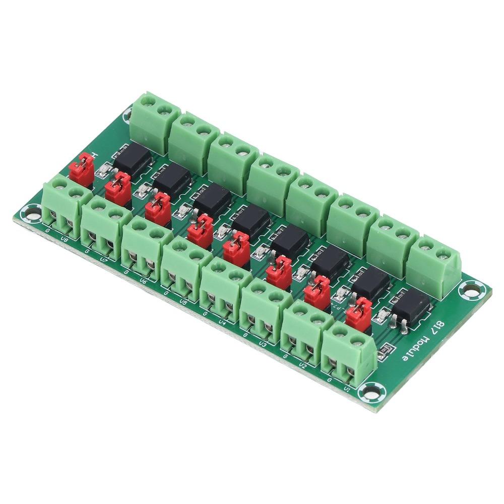 2 Pcs 3.6-30V 8 Channel Optocoupler Isolation Board Photoelectric Isolated Module Signal Isolation