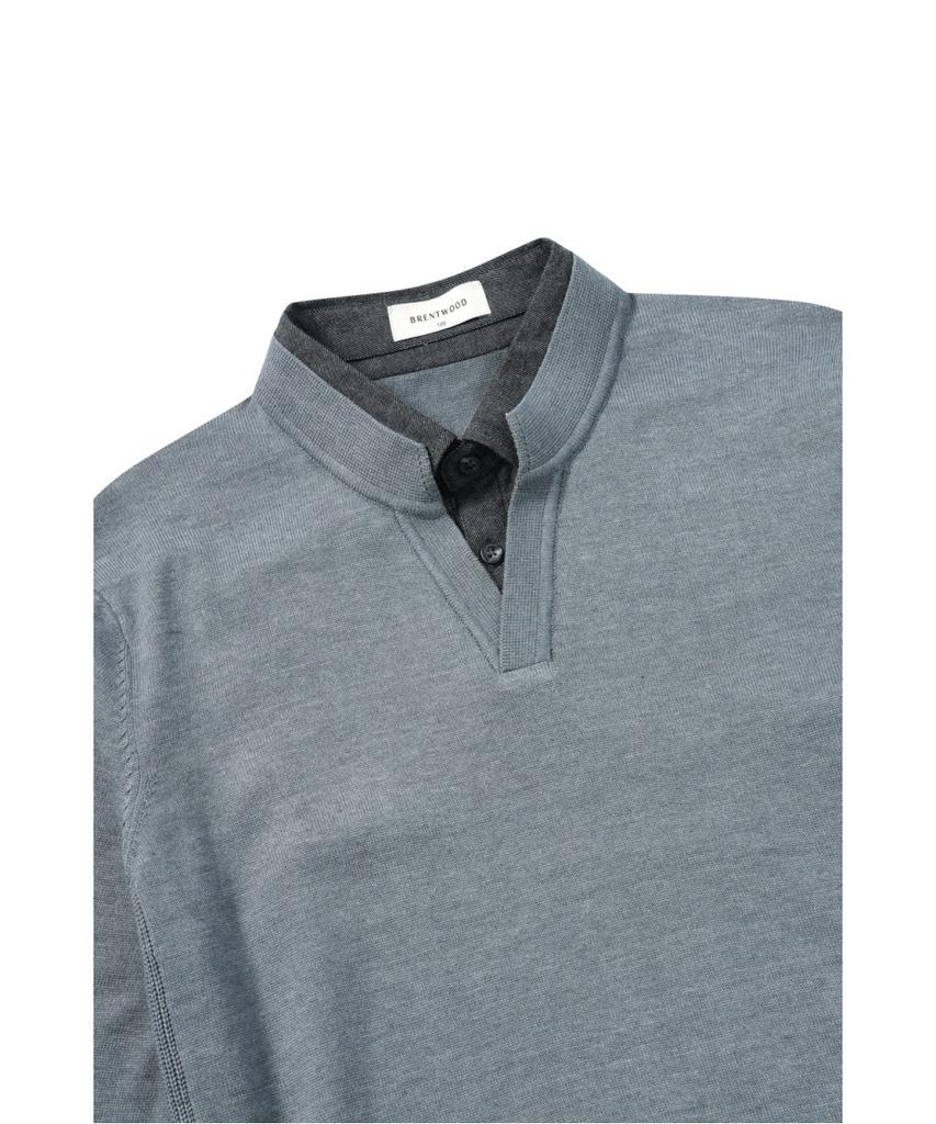 BRENTWOOD [Innova] Washable Shirt Layered Sweater Brwax26151Mix
