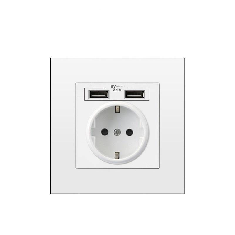European German Standard French Standard Power Socket Socket European Standard Dual Socket Dual USB Socket