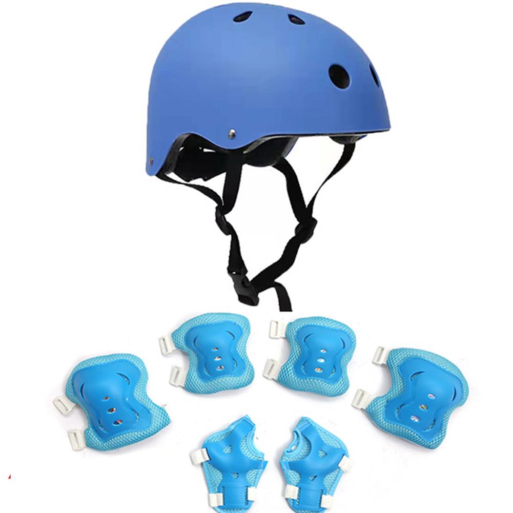 Kids Safety Helmet Knee Elbow Pad Set Boys Girls Head Protective Gear Set for Bicycle Cycling Skateboard Scooter Skating Helmet