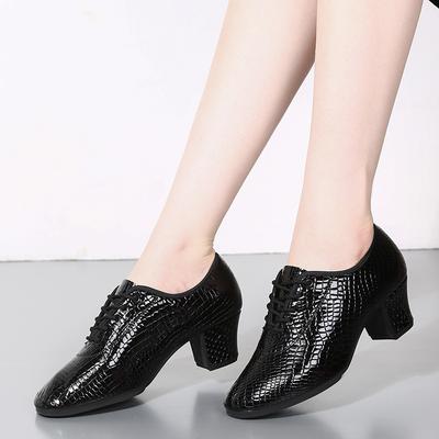 Real Cowhide Dance Shoes Women's Soft-soled Adult Square Dance Shoes Dance Shoes Genuine Leather Women's Modern Dance Latin Dance Shoes