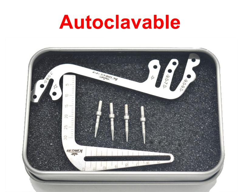 Dental Implant Guide Set Oral Planting Locator Positioning Guide Drilling Positioning Ruler Angle Ruler