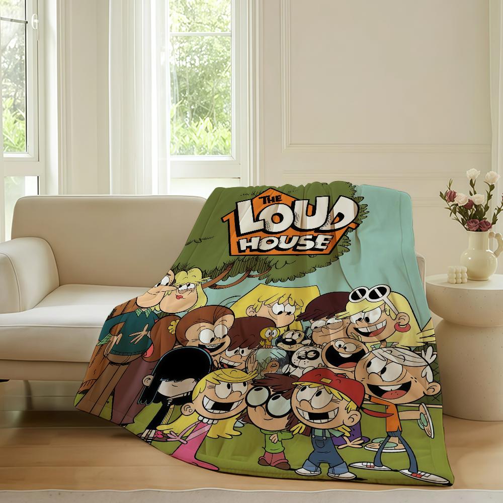 Coperta Cartoon T The L loud H house Per Divano Ufficio Letto Aereo Viaggio Dormire Leggere Rilassarsi Campeggio Morbida E Calda