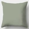 Avocado Green Pillowcase Square Sofa Pillowcase Plaid Plant Print Cushion Cover